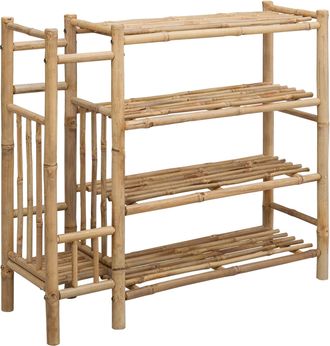 vidaXL Zapatero 88 X 27 X 80 Cm Bamb&uacute; Natural Vidaxl