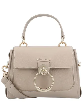 Chlo&eacute; Grey Calfskin Mini Tess Day Bag (Authentic Pre-Loved)