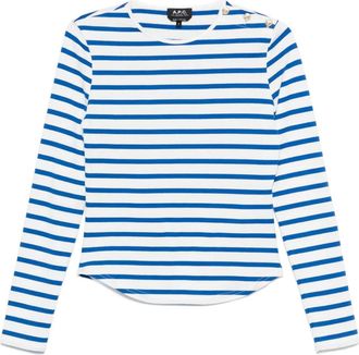 A.P.C. T-shirt a righe - Bianco