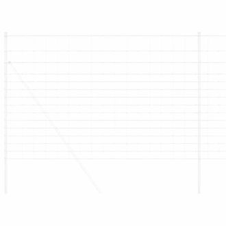 Berkfield Home Decorative Field Fence 1.6x25 m Galvanised Steel in Silver