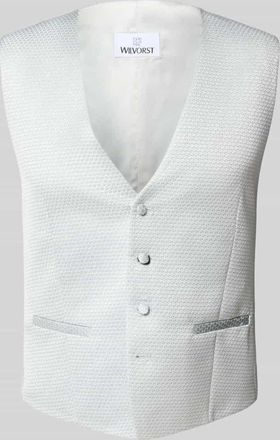 Wilvorst Weste mit V-Ausschnitt in Aqua, Gr&ouml;&szlig;e 54