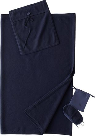 TSE Cashmere Travel Blanket and Eye Mask Set