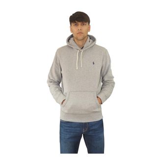 Ralph Lauren Hoodies & sweatvesten, Heren, Grijs, M, Katoen, Logo Hoodie