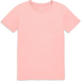 primary Unisex Fit Slub Pocket Tee in Flamingo at Nordstrom, Size Xx-Large