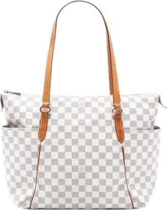 Louis Vuitton Pre-owned Tote Bags, female, White, Size: ONE SIZE Pre-owned Fabric Tote