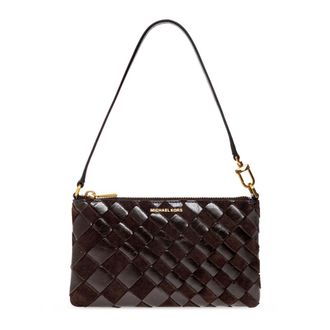 Michael Kors Jet Set Leren Schoudertas - Dames - Tassen - Bruin - Maat: ONE Size Leer