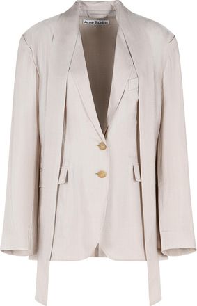 Acne Studios Blazer in Cupro-Beige