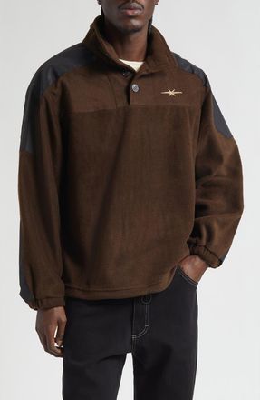 Phipps Basecamp Fleece Pullover in Brown at Nordstrom, Size X-Large