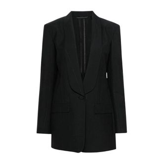 Givenchy Chaqueta de lana con rayas de lurex - Jackets - Mujer - Negro - S