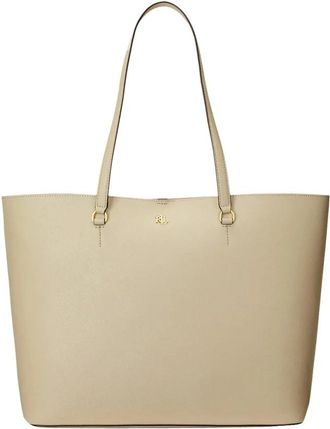 Ralph Lauren Karly Shopper Bag - Dames - Shoppers - Beige - ONE Size - Leer - Tassen