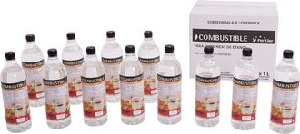 Purline Combustible Natural Aroma Canela 12 Botellas 1l Liq-12canela