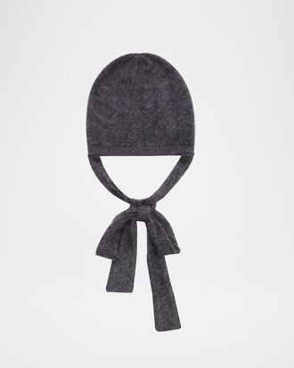 Lisa Yang The Brushed Cashmere Tied Hood