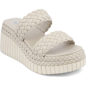 Mia Yoshi Platform Wedge Sandal in Ecru at Nordstrom, Size 8.5