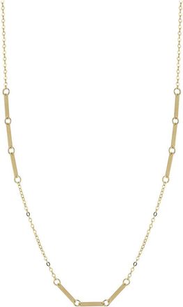 Italian Gold, Inc 14K Italian Gold Bar Chain Necklace