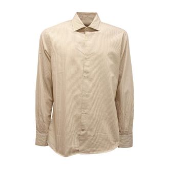 Brooksfield Slim Fit Shirt Bergamotto/Wit - Heren - Zakelijke Overhemden - Wit - 2XL - Overhemden