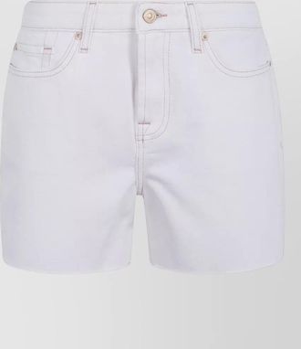 7 For All Mankind stretch shorts belt loops pockets stitching