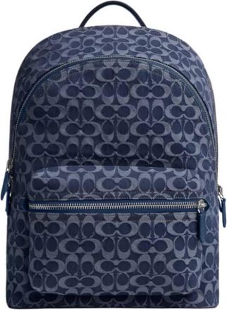 Coach Signature Denim Charter Backpack