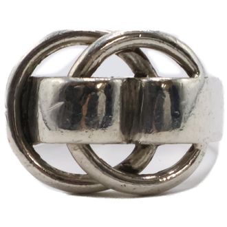 Herm&egrave;s Silver Silver 925 Band Ring (Pre-Owned)