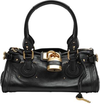 Chlo&eacute; Black Paddington Large Shoulder Bag