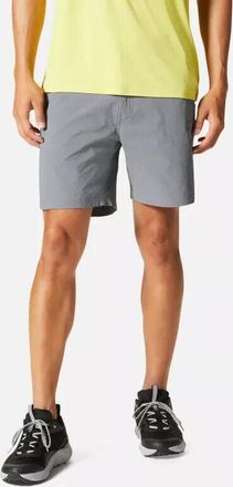 Mountain Hardwear Mens Mountain Hardwear Basin Trek Shorts Gray Stretch Camping Hiking JDM552