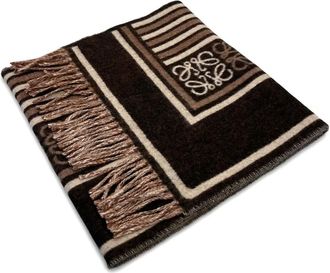 Loewe Sjaal met franje - Bruin