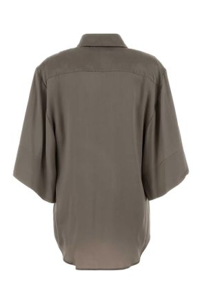 Dries Van Noten 2610107213024 811 Taupe Exterior: Silk Camicie Shirt