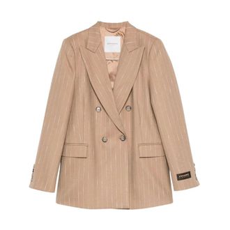 Ermanno Scervino Dames, Jassen, Beige, Maat: 2XS Katoen