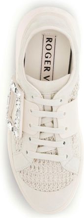 Roger Vivier Womens Sneakers Viv Skate White Marble Upper: Nylon Trainers