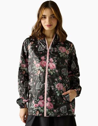 Regatta Womens Regatta Womens Cath Kidston Waterproof Jacket - Black Hackney Rose - Size: 10