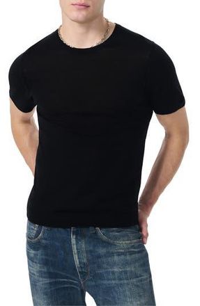 Rag & Bone Aulton Wool Blend T-Shirt in Black at Nordstrom Rack, Size X-Large