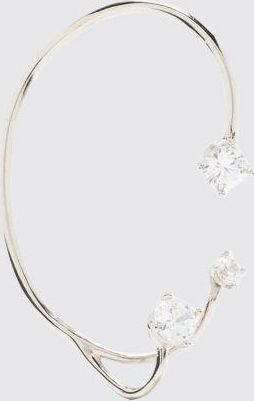 Panconesi Ear Cuff Three Point Panconesi in argento con strass incastonati