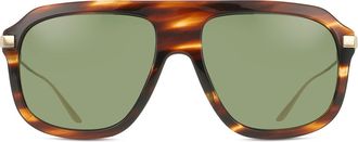 Gucci GG1309S Asian Fit 007 Mens Sunglasses Tortoiseshell Size 57