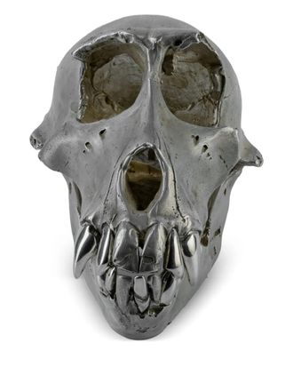 Parts Of Four silver plated monkey skull