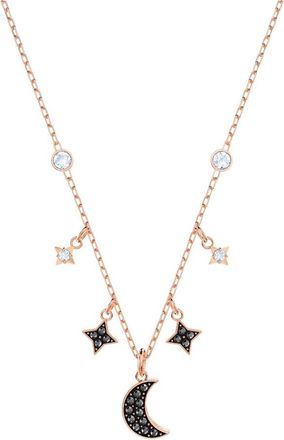 Swarovski Symbolica Maan en Ster Halsketting - Dames - Kettingen - Bruin - ONE Size - Accessoires