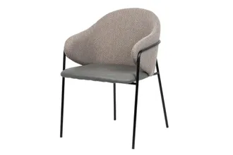 Adda Home Silla gris de metal 57x59x82cm