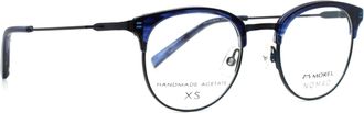 MOREL Womens 40149N Round Eyeglasses In Blue