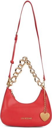 Love Moschino Bolso de Hombro con Cadena - Bags - Mujer - Rojo - ONE SIZE