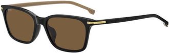 BOSS Boss 1669/F/SK Asian Fit 807/70 Mens Sunglasses Black Size 56