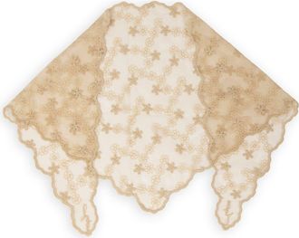 Saachi Floral Lace Bandana in Beige at Nordstrom Rack