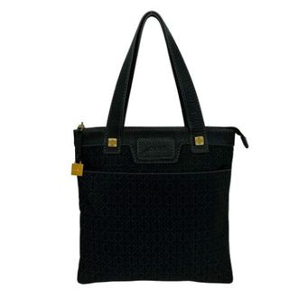 Loewe Pre-owned Canvas Shoulder Bag - Dames - Vintage Schoudertas - Zwart - ONE Size - Leer - Vintage