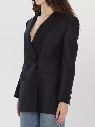 Dolce & Gabbana silk virgin wool double-breasted blazer
