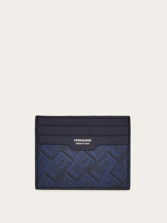 Ferragamo Uomo Porta carte di credito Ferragamo Monogram Blu
