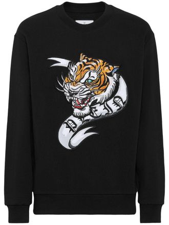 Philipp Plein Felpa con stampa tatuaggio - Nero