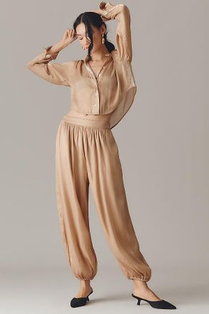 Maeve Shiny Balloon Pants