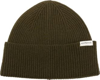 Anerkjendt ribbed wool beanie - Green