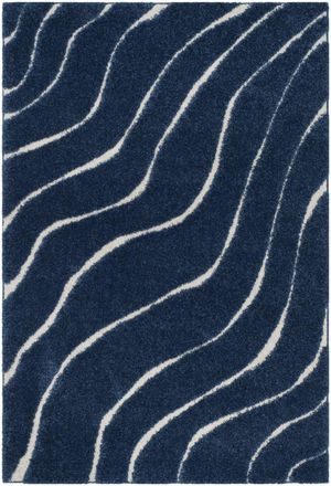 Safavieh Alfombra azul marino/beige 160 x 229 cm