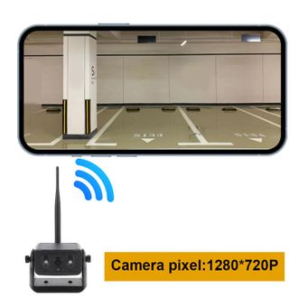 OEM C&aacute;mara De Visi&oacute;n Trasera Inal&aacute;mbrica Wifi 2.4g - Visi&oacute;n Nocturna Hd 720p Con Panel Solar