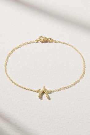 Jennifer Meyer Bracciale In Oro 18 Carati Wishbone Mini