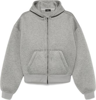 Wardrobe.NYC scuba-jersey hoodie - Grey