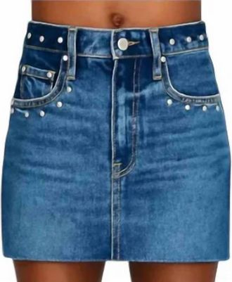 Pistola Denim Skye High Rise Denim Mini Skirt In Blue